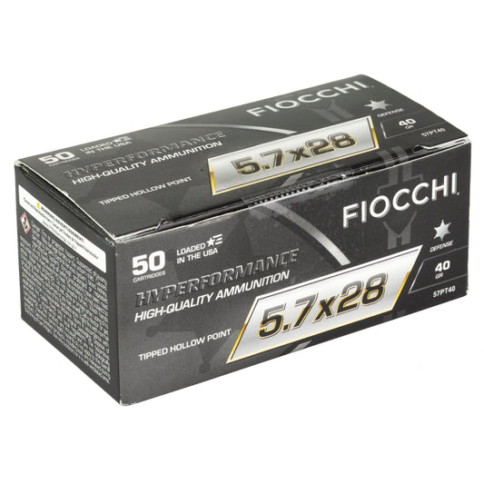 Fiocchi Ammunition Hyperformance 5.7x28mm 40 Gr Hollow Point * Reliable Defensive Cartridge