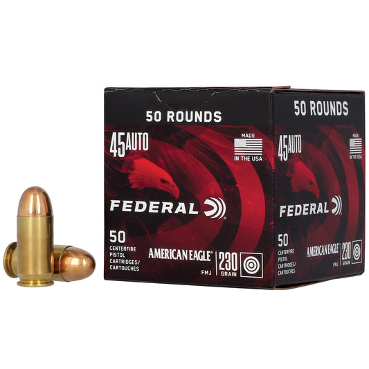 Federal American Eagle .45 ACP 230-Grain Full Metal Jacket Ammunition * 50 Rounds per Box
