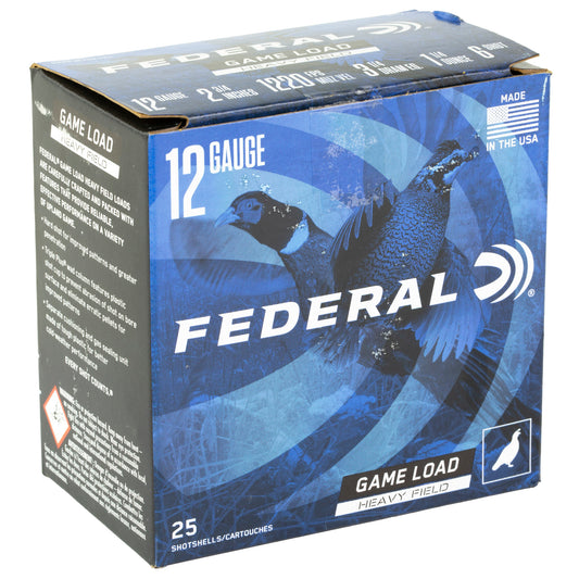 Federal Game Load 12 Gauge 2.75-Inch #6 Shot, 1 1/4 Oz, 3 1/4 Dram * Pack of 25