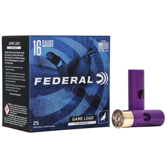 Federal Game Load 16 Gauge 2.75-inch, 1 1/8 oz #7.5 Shot * Reliable Upland Game Hunting Ammunition
