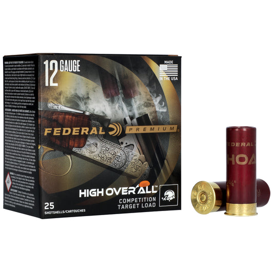 Federal Premium High Over All 12 Gauge Shotshells * 2.75 Inch, 3 1/4 Dram, #9 Lead, Pack of 25