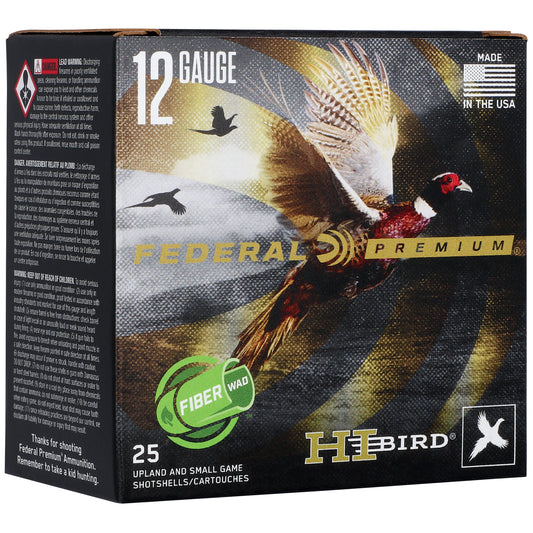 Federal Hi-Bird 12 Gauge 2.75-Inch Shotgun Shells, 1 1/4 Oz #5 Shot, 25/Box