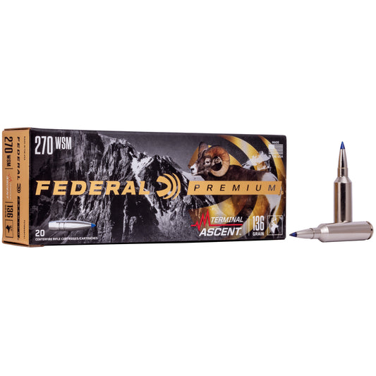 Federal Premium Terminal Ascent Nosler Partition 270 Winchester Short Magnum 136-Grain Rifle Bullets (20 per Box)