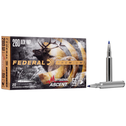 Federal Premium Terminal Ascent 280 Ackley Improved 155 Grain Hunting Ammo * 20 Round Box