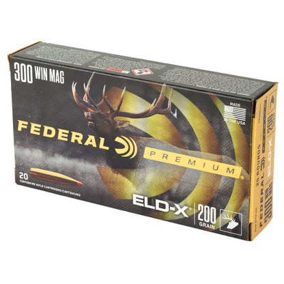 Federal Premium 300 Winchester Magnum ELD-X 200-Grain Polymer Tip Hunting Bullets (20 Pack)