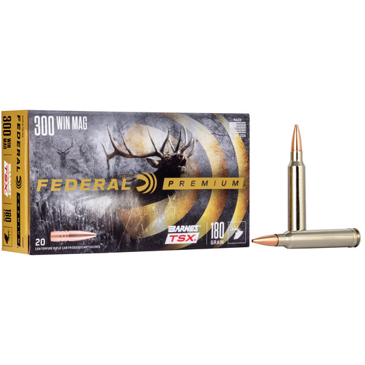 Federal Premium P300WP 180-Grain Triple Shock X Hunting Bullets for 300 Winchester Magnum