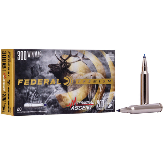 Federal Premium Terminal Ascent 200-Grain .300 Winchester Magnum Nosler AccuBond Rifle Ammunition (20 Rounds per Box)