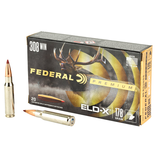 Federal Premium .308 Winchester 178-Grain ELD-X Polymer Tip Hunting Bullets (20/200)