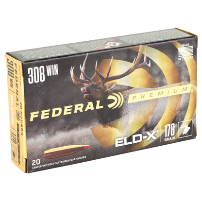 Federal Premium .308 Winchester 178-Grain ELD-X Polymer Tip Hunting Bullets (20/200)