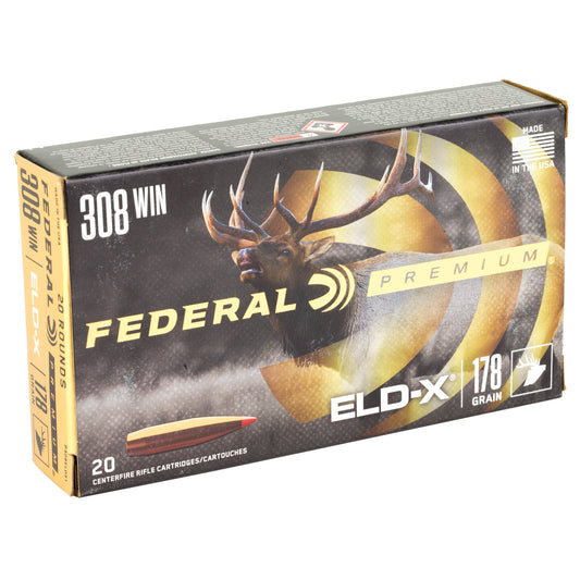 Federal Premium .308 Winchester 178-Grain ELD-X Polymer Tip Hunting Bullets (20/200)