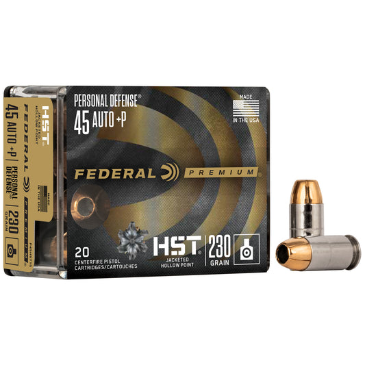 Federal Premium HST 45 ACP +P Hollow Point Ammunition * 230 Grain, 20 Rounds