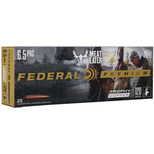 Federal Premium Trophy Copper 6.5 PRC 120-Grain Polymer-Tipped Rifle Ammunition (20 Rounds)