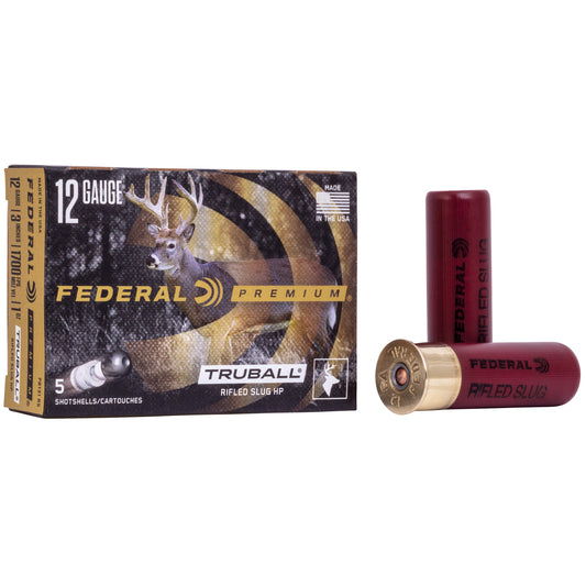Federal Prairie Storm 12 Gauge 3-Inch TruBall Slug - 1 oz - Pack of 5, Case of 250