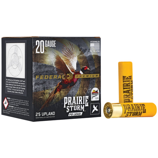 Federal Premium Prairie Storm FS 20 Gauge 3-Inch 1 1/4 oz #5 Lead Shotshells (25 Rounds per Box)