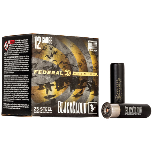 Federal Premium Black Cloud FS Steel Shot 12 Gauge 3.5-inch #3 - 1.5 oz, Pack of 25