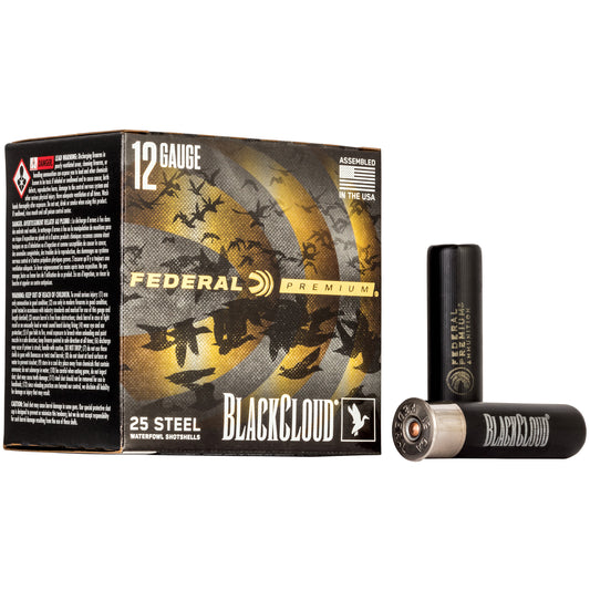 Federal Premium Black Cloud FS Steel 12 Gauge 3.5-inch BB Steel Shot Ammunition (25 Rounds per Box)