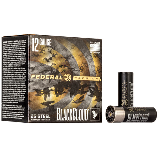 Federal Premium Black Cloud FS Steel 12 Gauge 3-Inch 1? Oz BB Steel Shot * 25 Rounds per Box