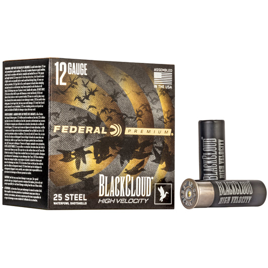 Federal Premium Black Cloud FS Steel High Velocity 12 Gauge 3-inch #3 Shot * 1 1/8 oz, 25 Rounds