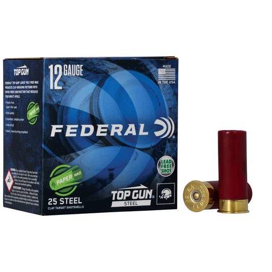 Federal Top Gun 12 Gauge 2.75 Inch #7.5 Lead Shots - 1 1/8 oz, Pack of 25