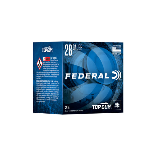 Federal Top Gun 28 Gauge 2.75-Inch #9 Lead Shotshells * 3/4 oz, 25 Rounds per Box