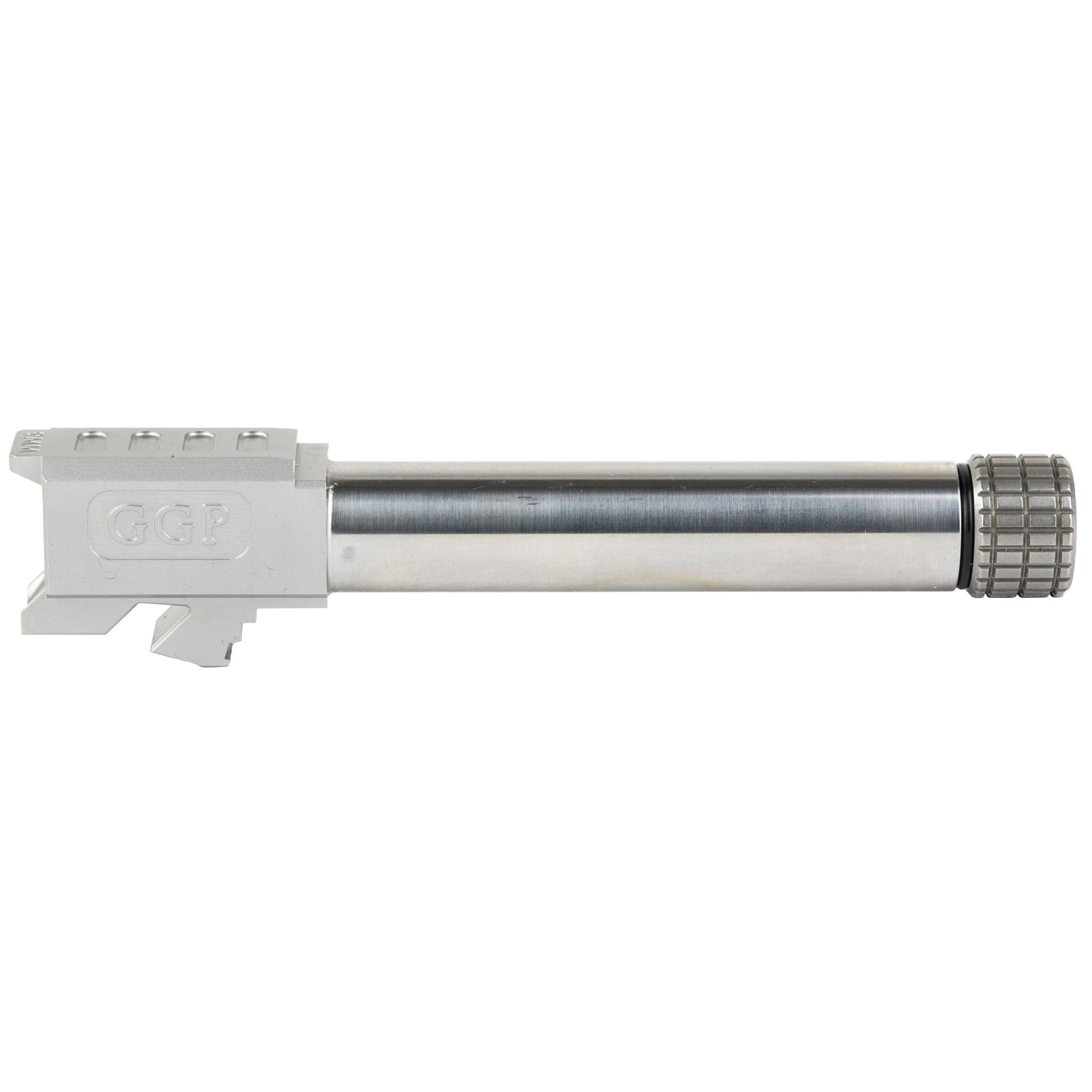 Grey Ghost Precision GGP Threaed Barrel NC for Glock 19 - 9mm Match Grade, Silver Finish