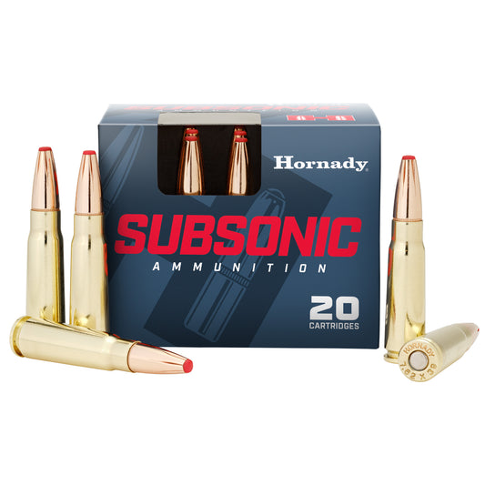 Hornady Subsonic 7.62x39mm 255-Grain Sub-X Ammunition * Reliable Low-Velocity Performance