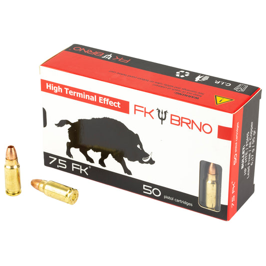 FK BRNO IFG F5 Ammunition - 7.5 FK, 95 Grain Hollow Point, 50 Rounds
