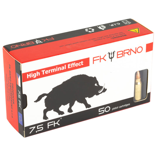FK BRNO IFG F5 Ammunition - 7.5 FK, 95 Grain Hollow Point, 50 Rounds