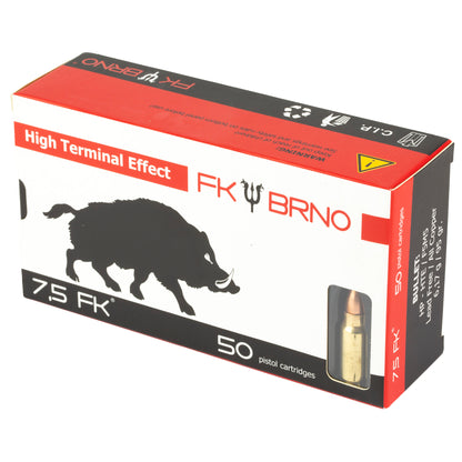 FK BRNO IFG F5 Ammunition - 7.5 FK, 95 Grain Hollow Point, 50 Rounds
