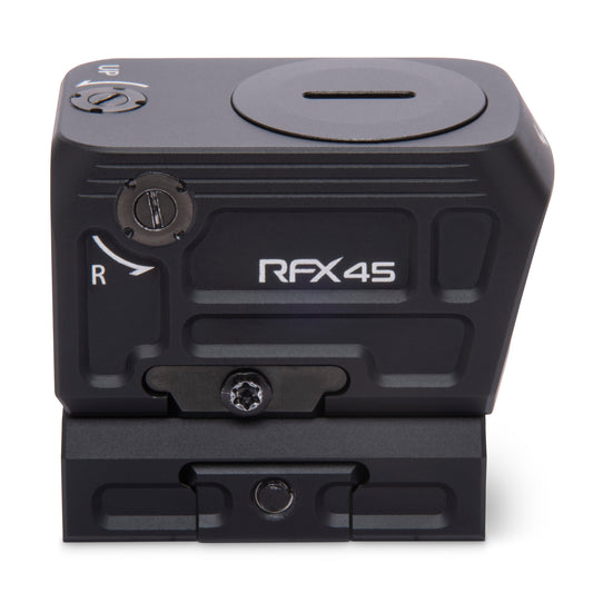 Viridian Weapon Technologies RFX45 Green Dot Reflex Sight with Low Mount * 24mm Objective, 1X Power, Black