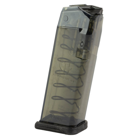 Elite Tactical Systems Group ETS Mag for Glock 19/26 9mm, 15-Round Capacity, Carbon Smoke