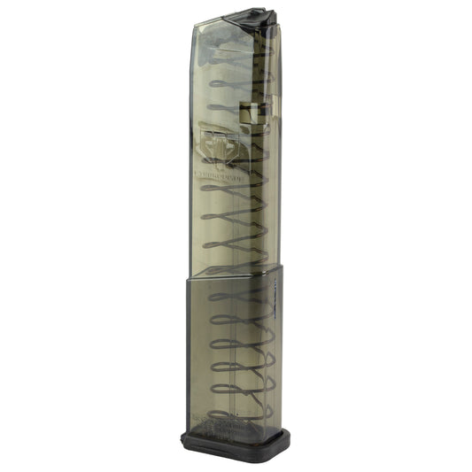 Elite Tactical Systems Group SMK-GLK-43X-19 9mm Magazine - Carbon Smoke, 19 Rounds