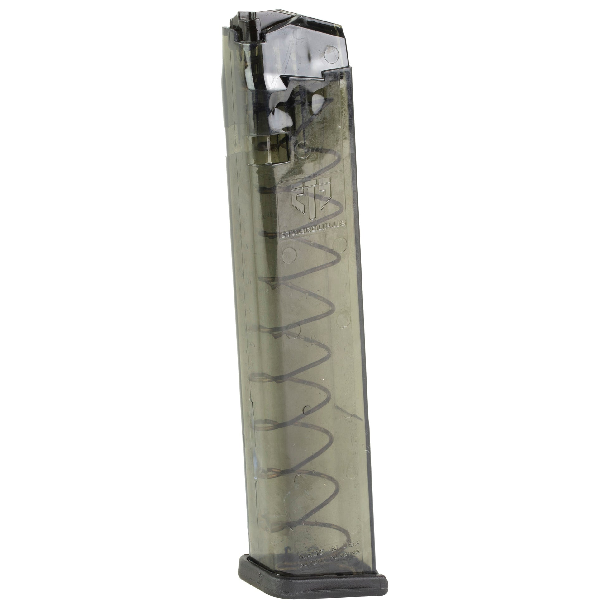 Elite Tactical Systems Group ETS Mag for Glock 17/19 9mm 27-Round Carbon Smoke