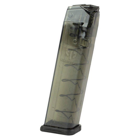 Elite Tactical Systems Group SMK-GLK-9-22 Magazine for Glock 17/19, 9mm, 22 Rounds, Carbon Smoke