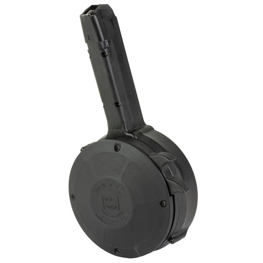 KCI USA 50-Round 9mm Glock Drum Magazine - High Capacity Polymer and Steel Construction