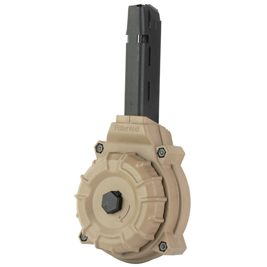 ProMag Industries DRM-A11-FDE 50-Round 9mm Drum Magazine for Glock 17/19 * Flat Dark Earth