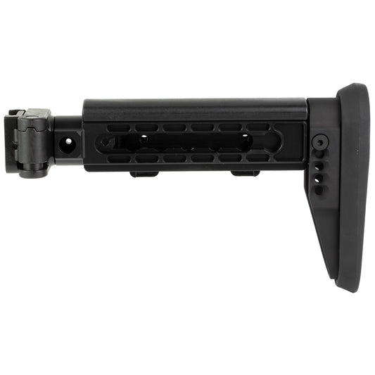 Midwest Industries Alpha Series Folding Stock for AK Platform - Black, Part Number MI-AK-ALPHA-FS