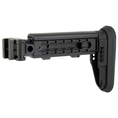Midwest Industries Alpha Series Folding Stock for AK Platform - Black, Part Number MI-AK-ALPHA-FS