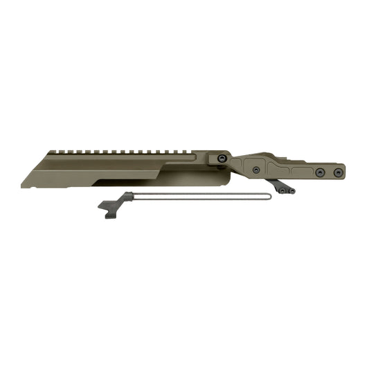 Midwest Industries Alpha Series M-LOK Handguard with Dust Cover for AK Rifles - Olive Drab Green