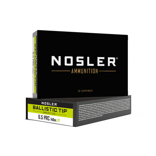 Nosler 6.5 PRC 140 Grain Ballistic Tip Hunting Ammunition (20 Rounds per Box)
