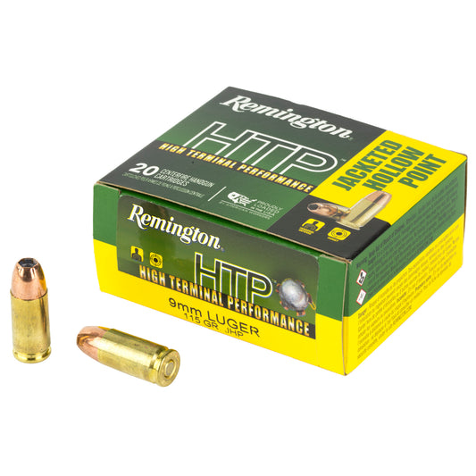 Remington High Terminal Performance 9mm Luger 115-Grain Hollow Point Ammo (20 Rounds per Box, 500 per Case)