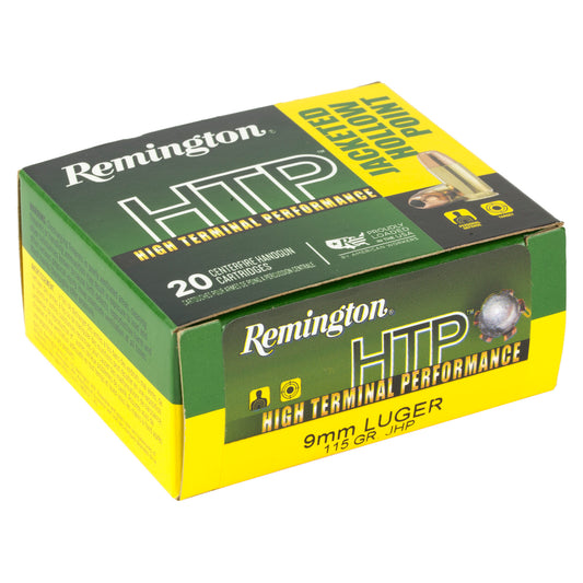 Remington High Terminal Performance 9mm Luger 115-Grain Hollow Point Ammo (20 Rounds per Box, 500 per Case)