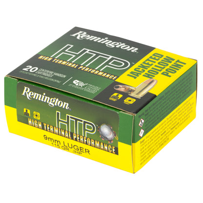 Remington High Terminal Performance 9mm Luger 115-Grain Hollow Point Ammo (20 Rounds per Box, 500 per Case)