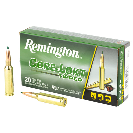 Remington Core-Lokt Tipped 6.5 Creedmoor Rifle Ammo - 129 Grain, Box of 20