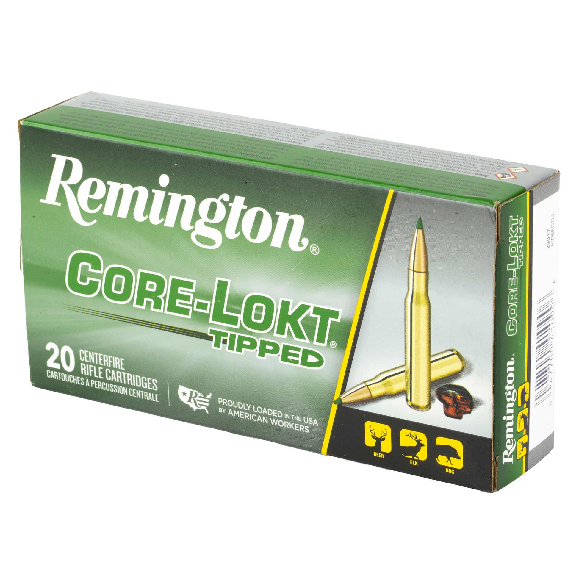Remington Core-Lokt Tipped 6.5 Creedmoor Rifle Ammo - 129 Grain, Box of 20