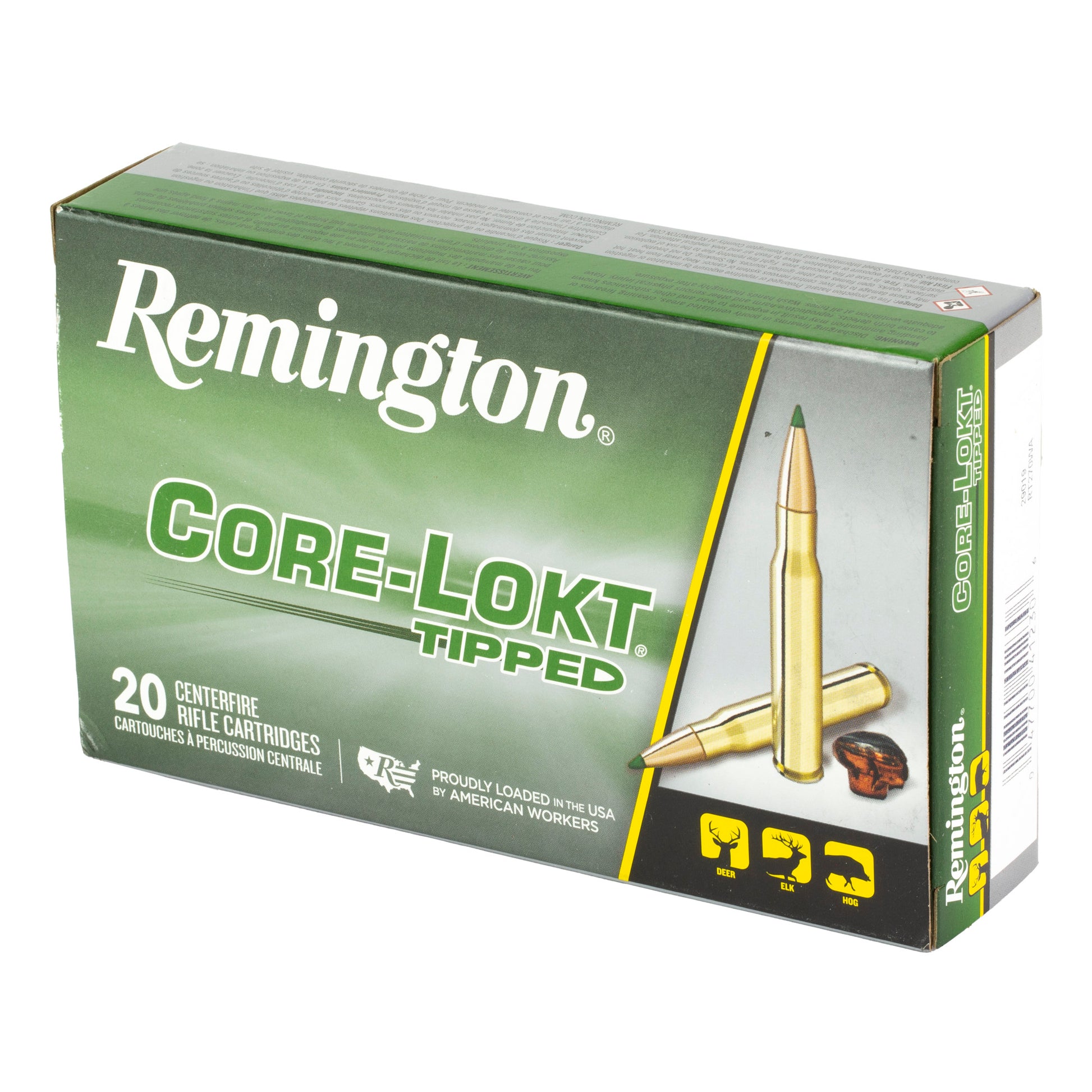 Remington Core-Lokt Tipped .270 Winchester 130-Grain Hunting Ammunition - Box of 20 Rounds