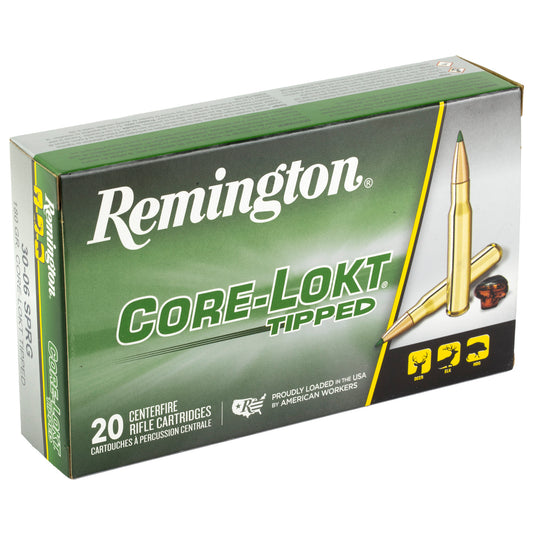 Remington Core-Lokt Tipped .30-06 Springfield 180 Grain Hunting Ammo * 20 Rounds per Box