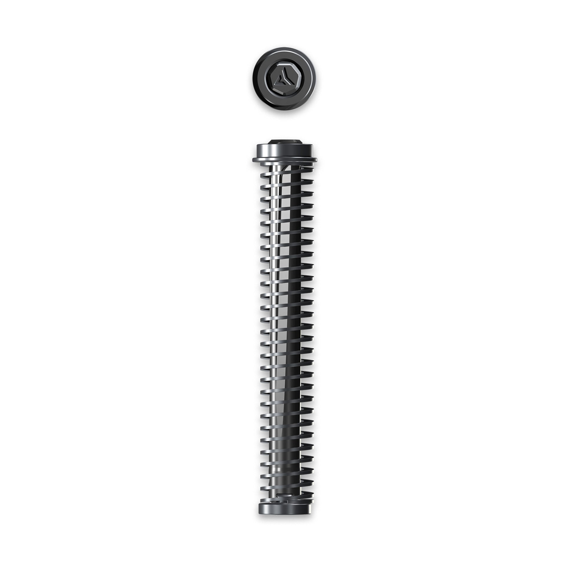 Radian Weapons Compressor GLOCK 19 Quick-Tune Guide Rod * Screwless, Dovetail Locking System, Black Finish
