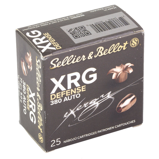 Sellier & Bellot 380 ACP 77-Grain Hollow Point Ammunition - XRG Defense Series