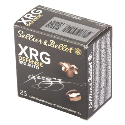 Sellier & Bellot 380 ACP 77-Grain Hollow Point Ammunition - XRG Defense Series